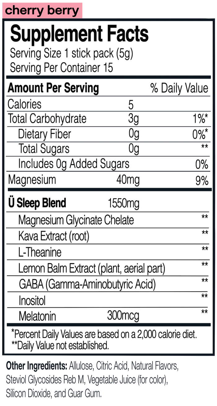 Ü Sleep | Kava Drink | Better Sleep Guaranteed | Calming Co.